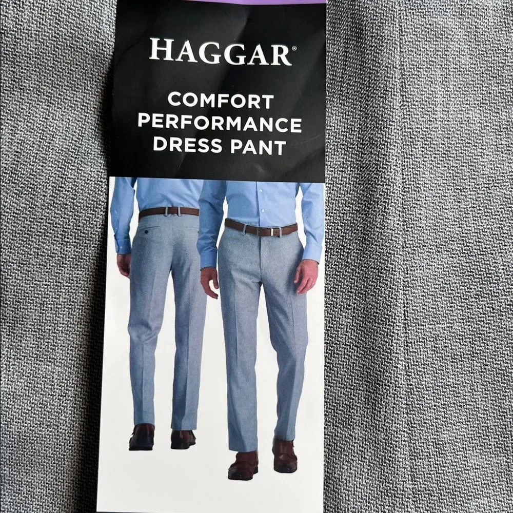 Haggar Men’s Comfort Performance Straight Fit Dress Pants 30x29